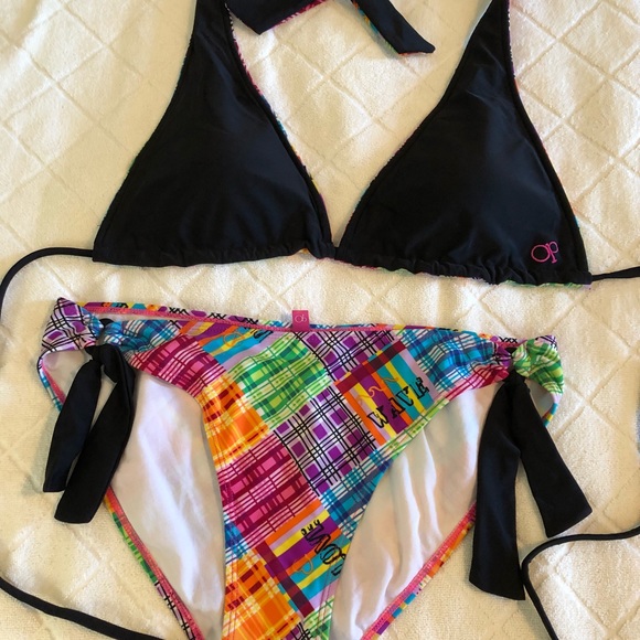 Op bikini swimsuit with reversible top, Size L - Picture 6 of 7